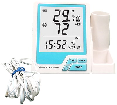 1pc, Weather Station Wireless Indoor Outdoor Thermometer, Color Display  Weather Thermometer, Digital Temperature Gauge With Barometer, Calendar,  USB C
